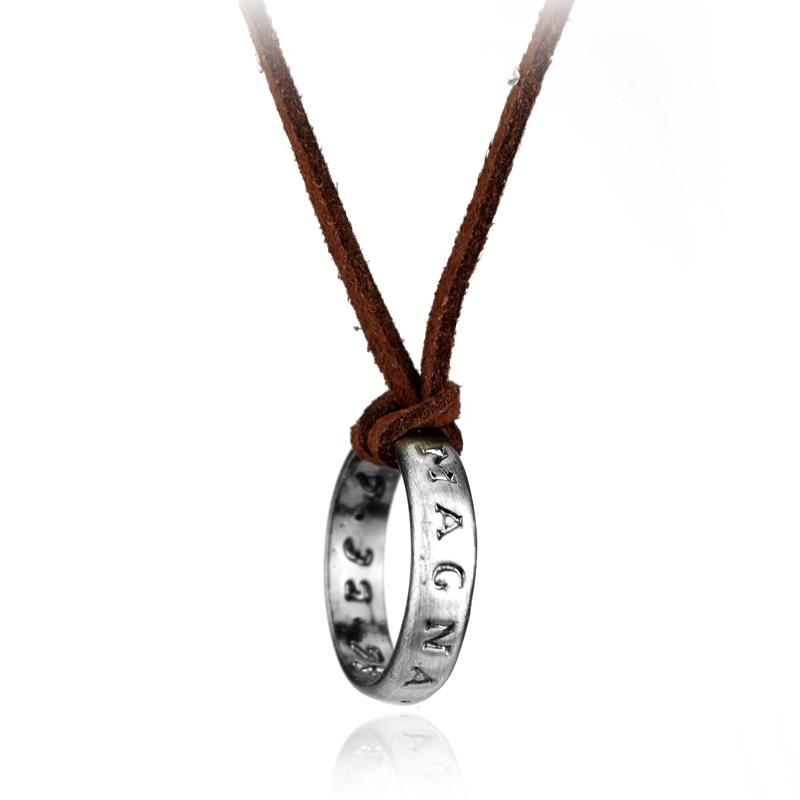 Vintage Collector - Collier chaîne en cuir Anime Game,
