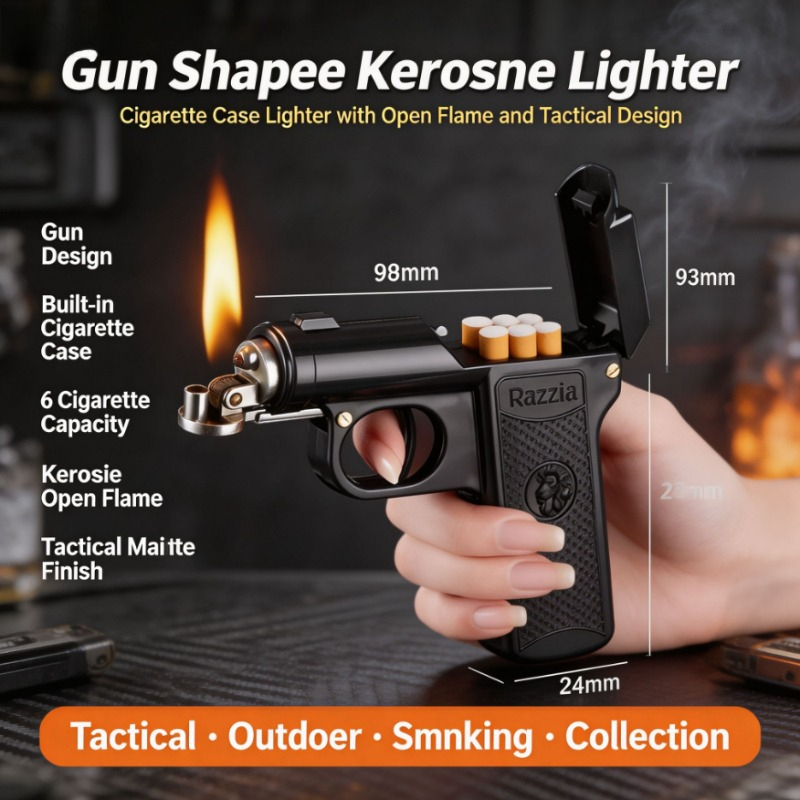 Vintage Collectible Guns - Briquet vintage en forme de pistolet,