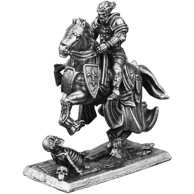 Vintage Collectible Christmas Ornaments - Figurines de chevaliers vintage en métal,