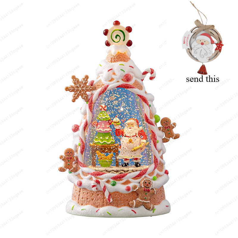 Vintage Collectible Santa - Décor de lanterne de noël de