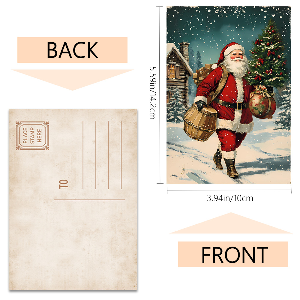 32 pièces, cartes postales de  - Vintage Collectible Santa avis et prix