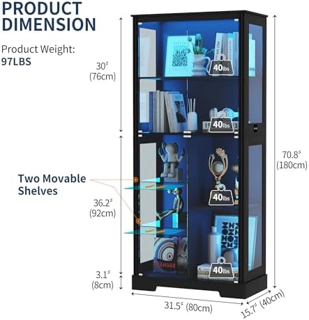 Vitrine de 71'' avec 5 niveaux - Collectible & Vintage Dolls For Christmas avis et prix