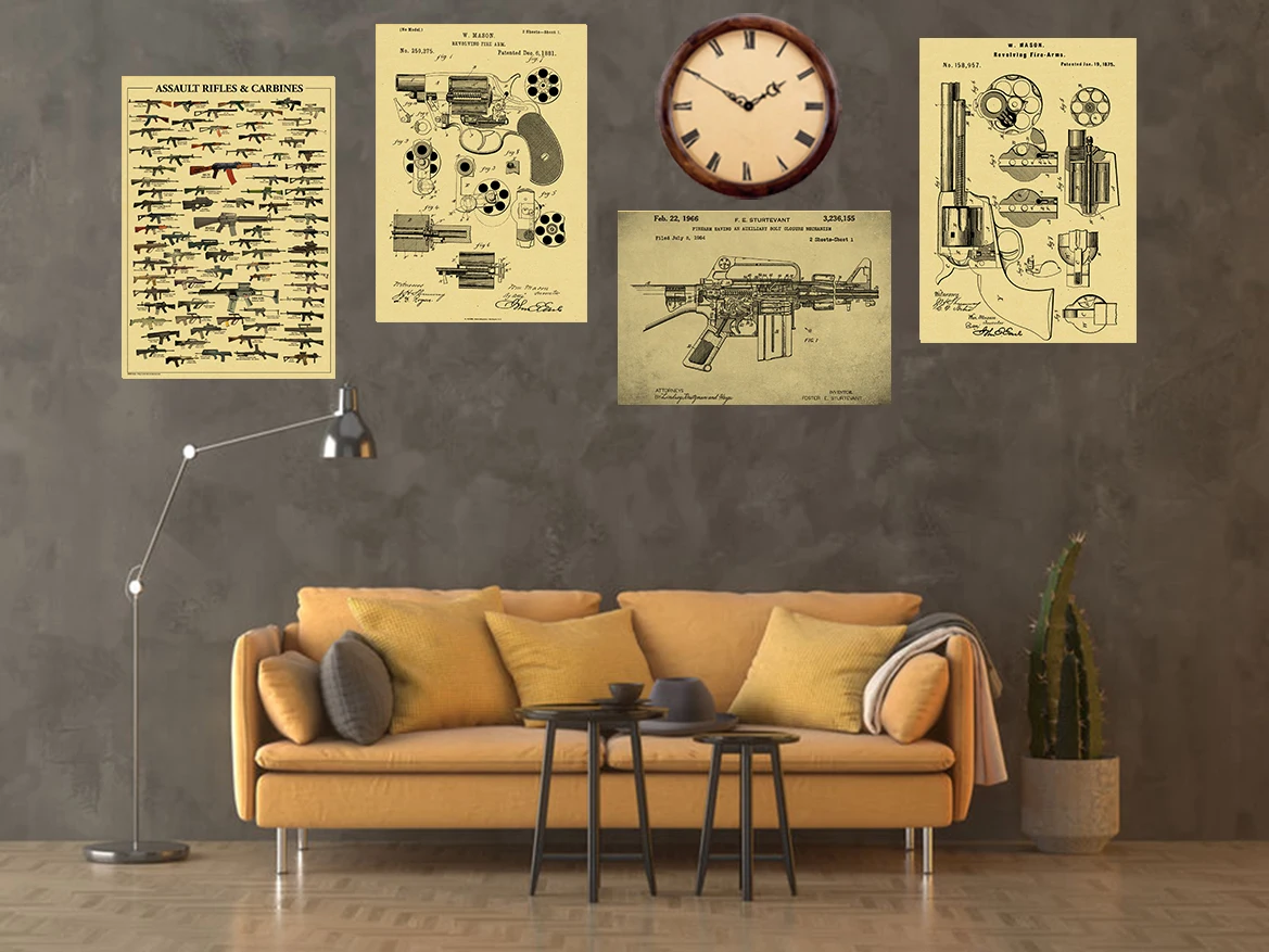 Affiches de Collection de arme - Vintage Collectible Guns avis et prix